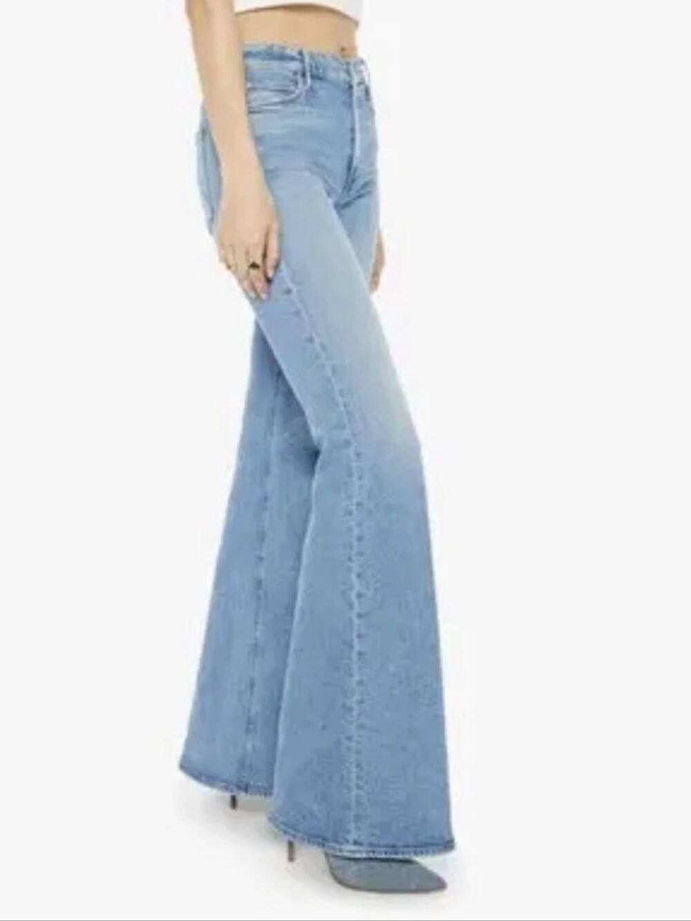 MOTHER Doozy High Rise Flare Jeans Horseback to Quarterback Women's Size 25T